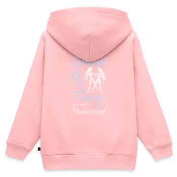 Zodiac sign Astrology Air Ascendant - Kids Premium Organic Zip-up Hoodie - rose - Back - AI Model Kid Female (0cm)