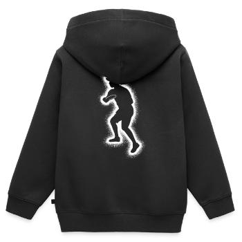 Disc Golf Disc Golf Players Kids Men Disc Golf - Kids Premium Organic Zip-up Hoodie - black - Back - AI Model Kid Male (0cm)