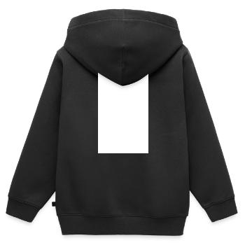 champ blanc - Sweat Premium à capuche zippé enfant bio - noir - Dos - AI Model Kid Male (0cm)