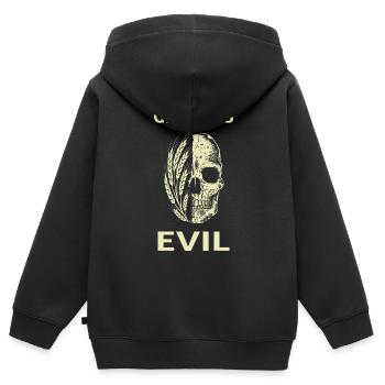 Gluten Intolerance Gluten Is Evil Coeliac Disease - Kids Premium Organic Zip-up Hoodie - black - Back - AI Model Kid Male (0cm)