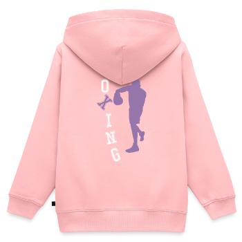 Boxen Amateur Boxer Geschenk Freund - Kinder Premium Organic Zip Hoodie - Rosa - Hinten - AI Model Kid Female (0cm)