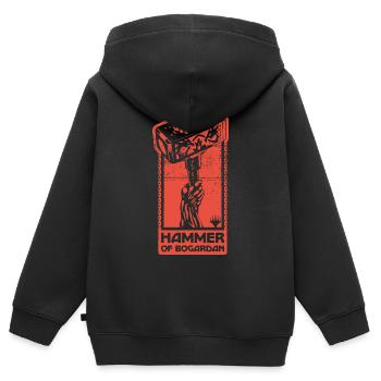 Magic: The Gathering Hammer Of Bogardan - Sweat Premium à capuche zippé enfant bio - noir - Dos - AI Model Kid Male (0cm)