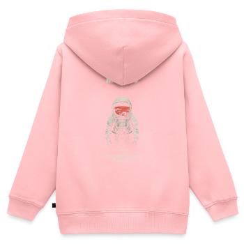Mars Exploration - Kinder Premium Organic Zip Hoodie - Rosa - Hinten - AI Model Kid Female (0cm)