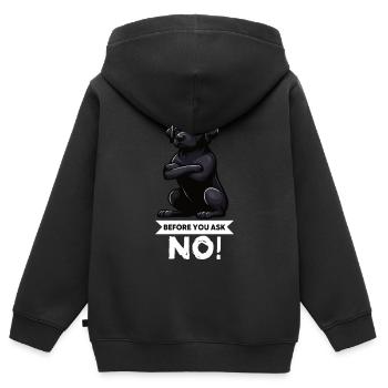 Before You Ask Labrador Labrador Labrador Owner Labrador - Kids Premium Organic Zip-up Hoodie - black - Back - AI Model Kid Male (0cm)