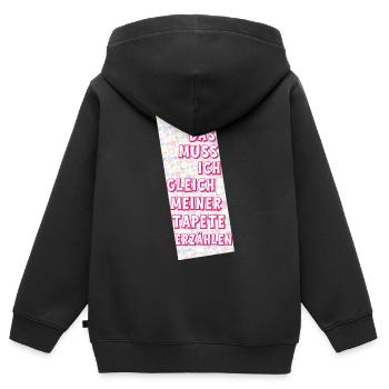 Toll - Sarkastischer Spruch - Kinder Premium Organic Zip Hoodie - Schwarz - Hinten - AI Model Kid Male (0cm)