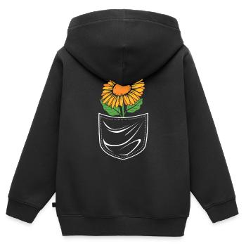 Floristik Florist Blumenhändler Blumenstrauß - Kinder Premium Organic Zip Hoodie - Schwarz - Hinten - AI Model Kid Male (0cm)