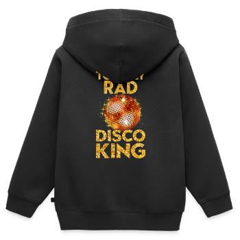Disco Ball Party Groovy Funny Retro Club Vintage - Kids Premium Organic Zip-up Hoodie - black - Back - AI Model Kid Male (0cm)