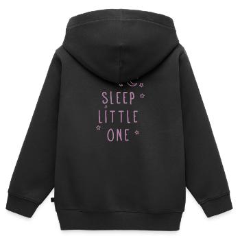 Sleep Little One - Sleep well baby - Kids Premium Organic Zip-up Hoodie - black - Back - AI Model Kid Male (0cm)