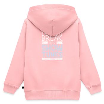 Schauspielerin Bühne Spiel Musical - Kinder Premium Organic Zip Hoodie - Rosa - Hinten - AI Model Kid Female (0cm)