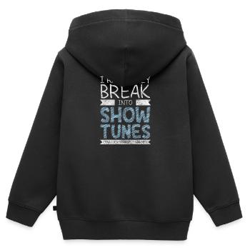 Schauspielerin Bühne Spiel Musical - Kinder Premium Organic Zip Hoodie - Schwarz - Hinten - AI Model Kid Male (0cm)