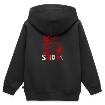 Spiders Arachnid Prey Terrarium - Kids Premium Organic Zip-up Hoodie - black - Back - AI Model Kid Male (0cm)