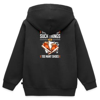Schuhe Frau Sneaker - Kinder Premium Organic Zip Hoodie - Schwarz - Hinten - AI Model Kid Male (0cm)
