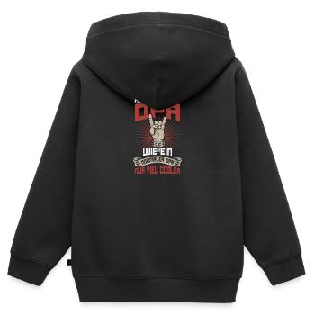 Heavy Metal Opa Spruch Rocker Großvater - Kinder Premium Organic Zip Hoodie - Schwarz - Hinten - AI Model Kid Male (0cm)