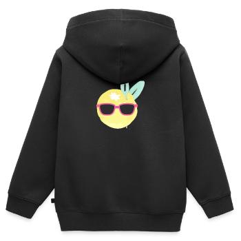 Sonnenbrille - Kinder Premium Organic Zip Hoodie - Schwarz - Hinten - AI Model Kid Male (0cm)