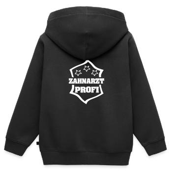 Profession Dentist - Kids Premium Organic Zip-up Hoodie - black - Back - AI Model Kid Male (0cm)