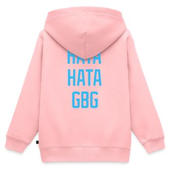 Haine Haine Haine Haine GBG - Sweat Premium à capuche zippé enfant bio - rose - Dos - AI Model Kid Female (0cm)