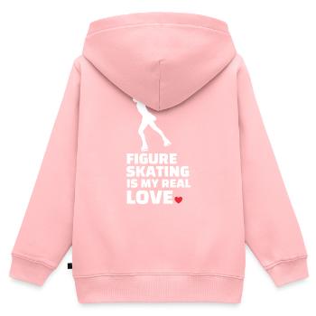 Figure skating - Kids Premium Organic Zip-up Hoodie - rose - Back - AI Model Kid Female (0cm)