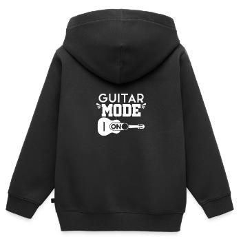 Play the guitar - Kids Premium Organic Zip-up Hoodie - black - Back - AI Model Kid Male (0cm)