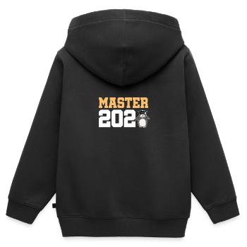 Master 2023 Graduation Graduation Uni - Sweat Premium à capuche zippé enfant bio - noir - Dos - AI Model Kid Male (0cm)