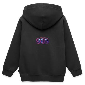 Anniversaire des années quatre-vingt-dix - Sweat Premium à capuche zippé enfant bio - noir - Dos - AI Model Kid Male (0cm)