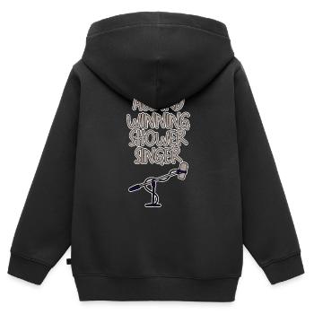 Award Winning Shower Singer 2 - Kinder Premium Organic Zip Hoodie - Schwarz - Hinten - AI Model Kid Male (0cm)