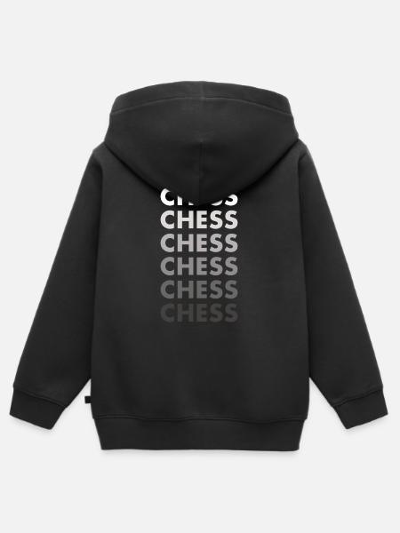 Chess Player Chess - Kinder Premium Organic Zip Hoodie - Schwarz