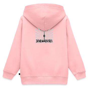 Stuttgart Fernsehturm - Kinder Premium Organic Zip Hoodie - Rosa - Hinten - AI Model Kid Female (0cm)