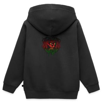 Afghanistan - Kinder Premium Organic Zip Hoodie - Schwarz - Hinten - AI Model Kid Male (0cm)