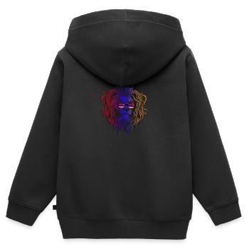 Armenien - Kinder Premium Organic Zip Hoodie - Schwarz - Hinten - AI Model Kid Male (0cm)