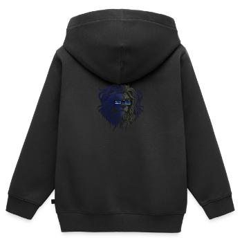 Curaçao - Kids Premium Organic Zip-up Hoodie - black - Back - AI Model Kid Male (0cm)