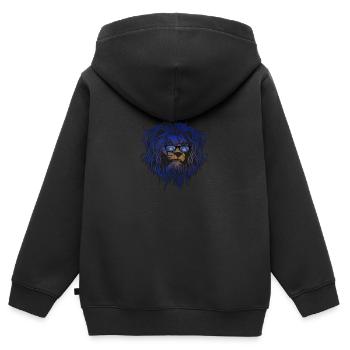 Kosovo - Kinder Premium Organic Zip Hoodie - Schwarz - Hinten - AI Model Kid Male (0cm)