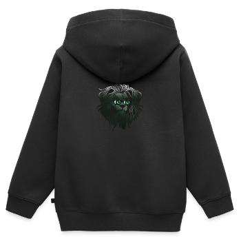 Pakistan - Kinder Premium Organic Zip Hoodie - Schwarz - Hinten - AI Model Kid Male (0cm)