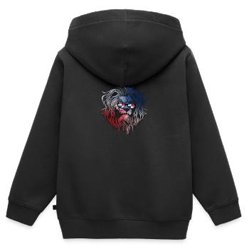 Panama - Sweat Premium à capuche zippé enfant bio - noir - Dos - AI Model Kid Male (0cm)