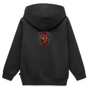 Suriname - Sweat Premium à capuche zippé enfant bio - noir - Dos - AI Model Kid Male (0cm)