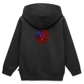 Taiwan - Kinder Premium Organic Zip Hoodie - Schwarz - Hinten - AI Model Kid Male (0cm)