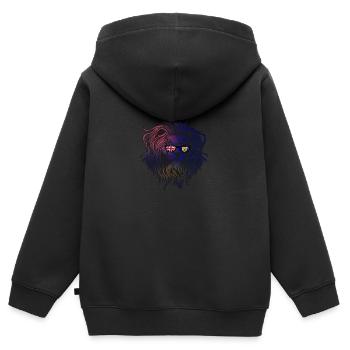 Turks- und Caicosinseln - Kinder Premium Organic Zip Hoodie - Schwarz - Hinten - AI Model Kid Male (0cm)