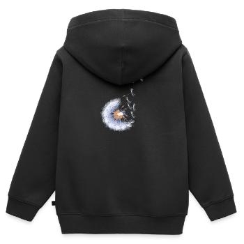 Marienkäfer auf Löwenzahnsamen - Kinder Premium Organic Zip Hoodie - Schwarz - Hinten - AI Model Kid Male (0cm)
