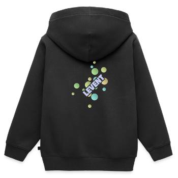 University of Applied Sciences Student - Kids Premium Organic Zip-up Hoodie - black - Back - AI Model Kid Male (0cm)