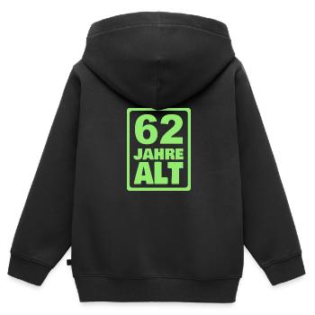 Alt 62 - Sweat Premium à capuche zippé enfant bio - noir - Dos - AI Model Kid Male (0cm)