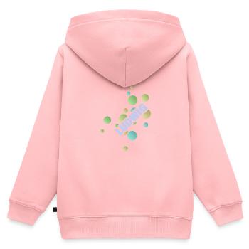 Geschenk für Ludwig - Kinder Premium Organic Zip Hoodie - Rosa - Hinten - AI Model Kid Female (0cm)