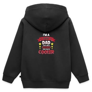 Dart Dartboard Dartpfeil - Kinder Premium Organic Zip Hoodie - Schwarz - Hinten - AI Model Kid Male (0cm)