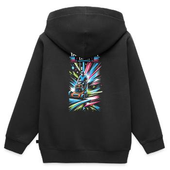 Yard Work Expert 15 - Kids Premium Organic Zip-up Hoodie - black - Back - AI Model Kid Male (0cm)