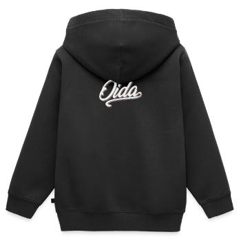 Oida Viennese dialect - Kids Premium Organic Zip-up Hoodie - black - Back - AI Model Kid Male (0cm)