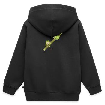 Tree frog - Kids Premium Organic Zip-up Hoodie - black - Back - AI Model Kid Male (0cm)