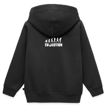 Golf evolution - Kinder Premium Organic Zip Hoodie - Schwarz - Hinten - AI Model Kid Male (0cm)