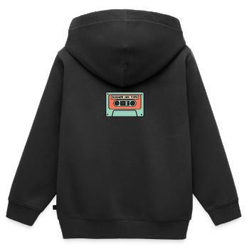 Summer Tape - Kinder Premium Organic Zip Hoodie - Schwarz - Hinten - AI Model Kid Male (0cm)