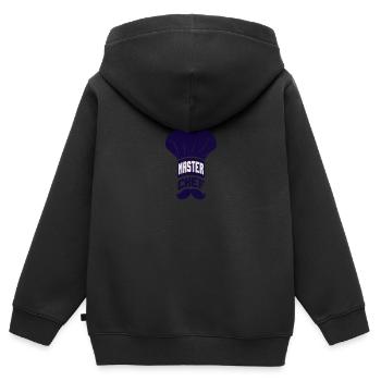 Chef - Chef - Chef - Sweat Premium à capuche zippé enfant bio - noir - Dos - AI Model Kid Male (0cm)