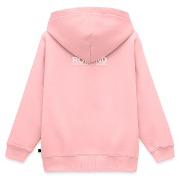 Mann Mythos Legende Roland - Kinder Premium Organic Zip Hoodie - Rosa - Hinten - AI Model Kid Female (0cm)