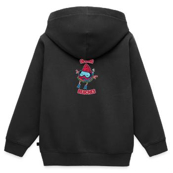 Wassermelone Aloha Beaches Taucher Badeurlaub - Kinder Premium Organic Zip Hoodie - Schwarz - Hinten - AI Model Kid Male (0cm)
