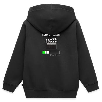 T-Shirt Theater Schauspielen Schauspieler Geschenk - Kinder Premium Organic Zip Hoodie - Schwarz - Hinten - AI Model Kid Male (0cm)